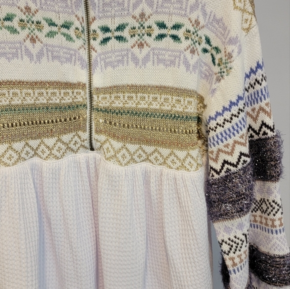 Free people women sweater pullover fully zip up size XS - Picture 6 of 9